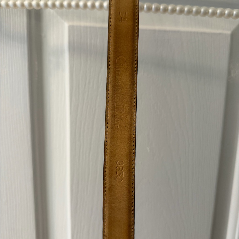 Dior Dark Brown Croc-Embossed Leather Watch Strap with Gold Buckle - Picture 7 of 7